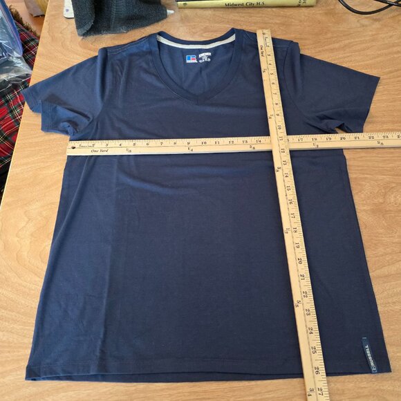 Russell Athletic Womens Short Sleeve Tee Sports Illustrated Leggings Blue Medium - Picture 8 of 15